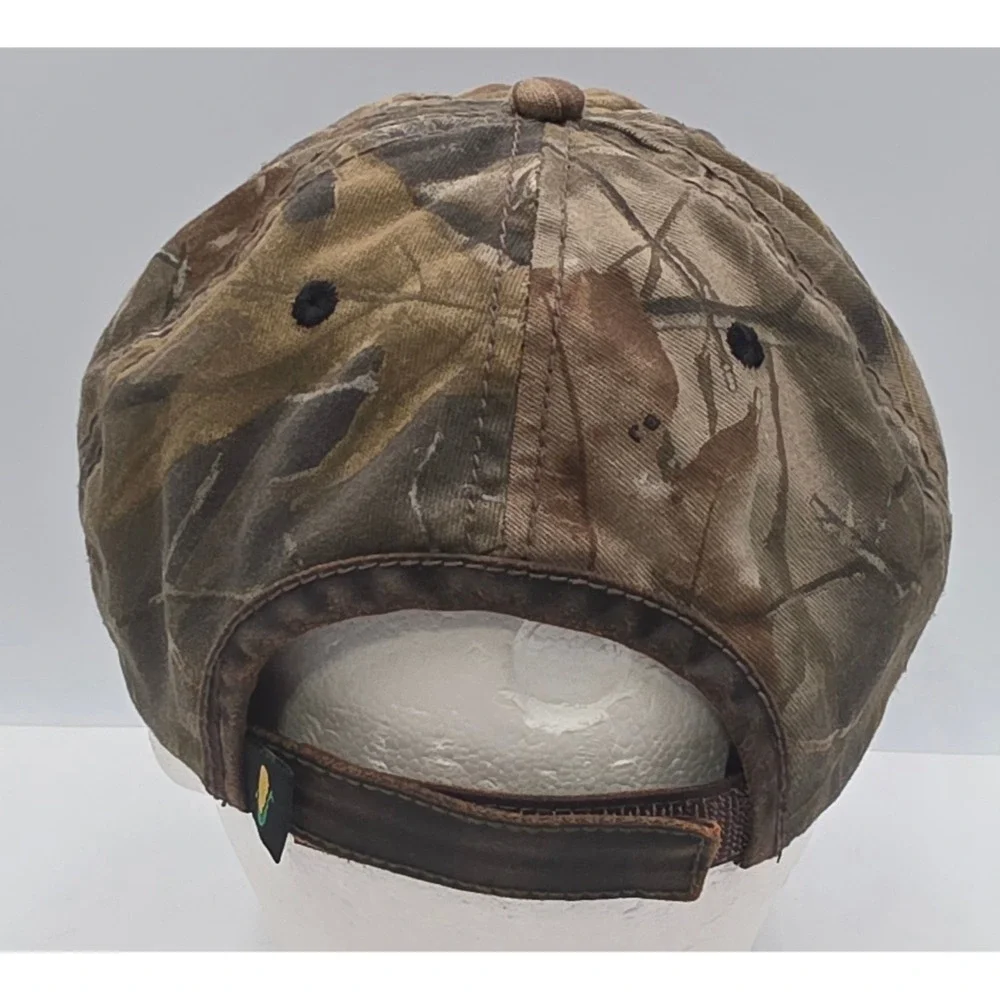 Vintage K-Products Wyffels Hybrids Strapback Hat Camo Camouflage Cap Farming